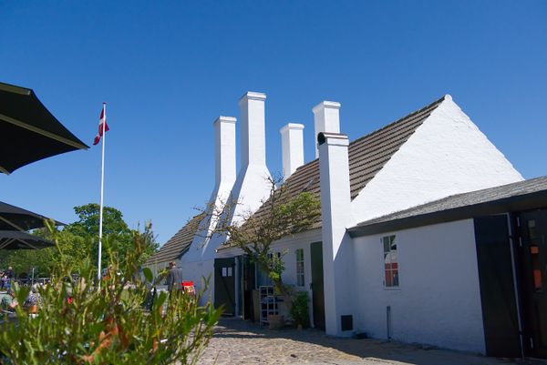 Smokehouses in Hasle on the Island Bornholm, Denmark