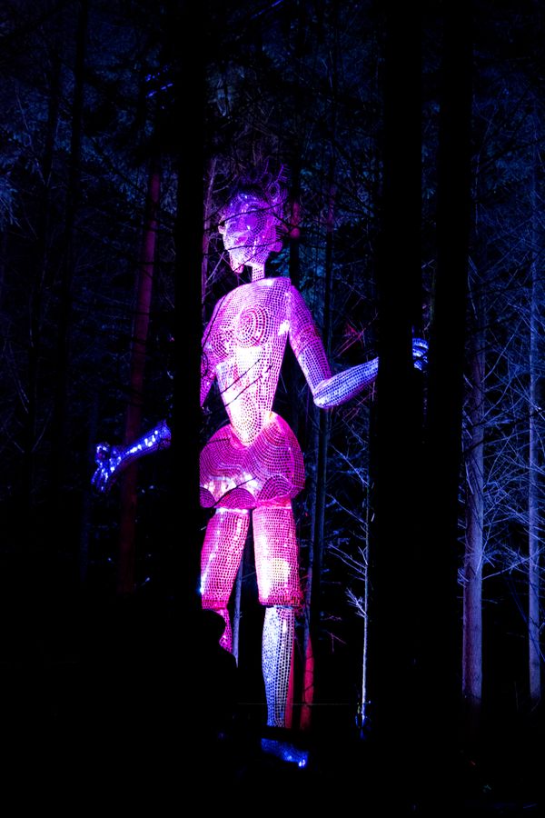Glowing man