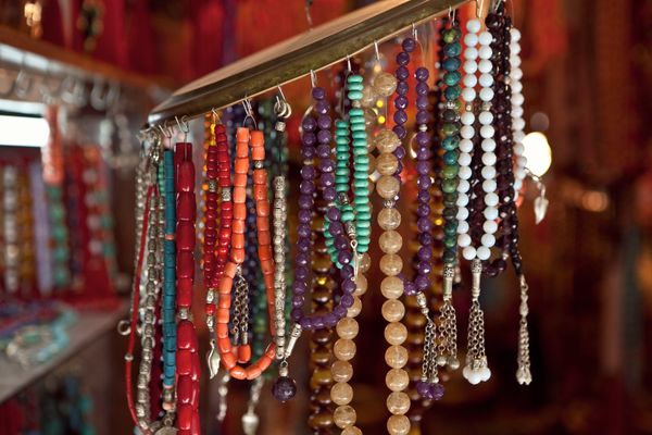 Textures in the markets of the city of Jaffa Israel