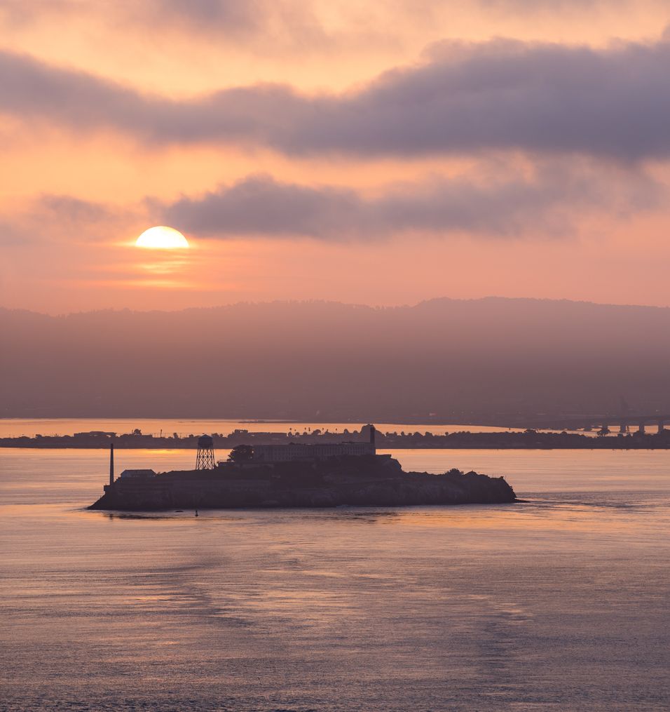 Alcatraz Island sunrise