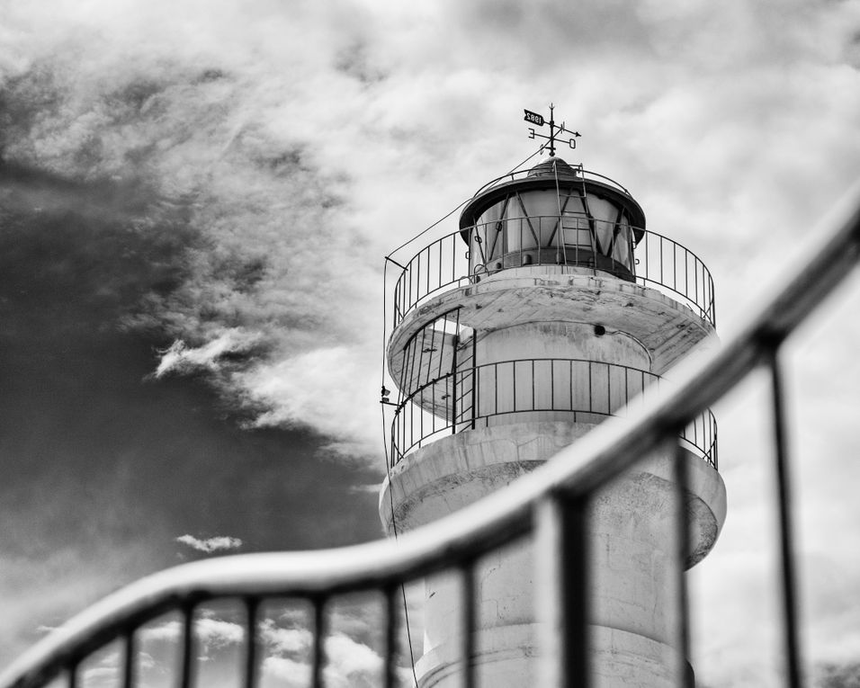 Punta de Torrox lighthouse monochrome